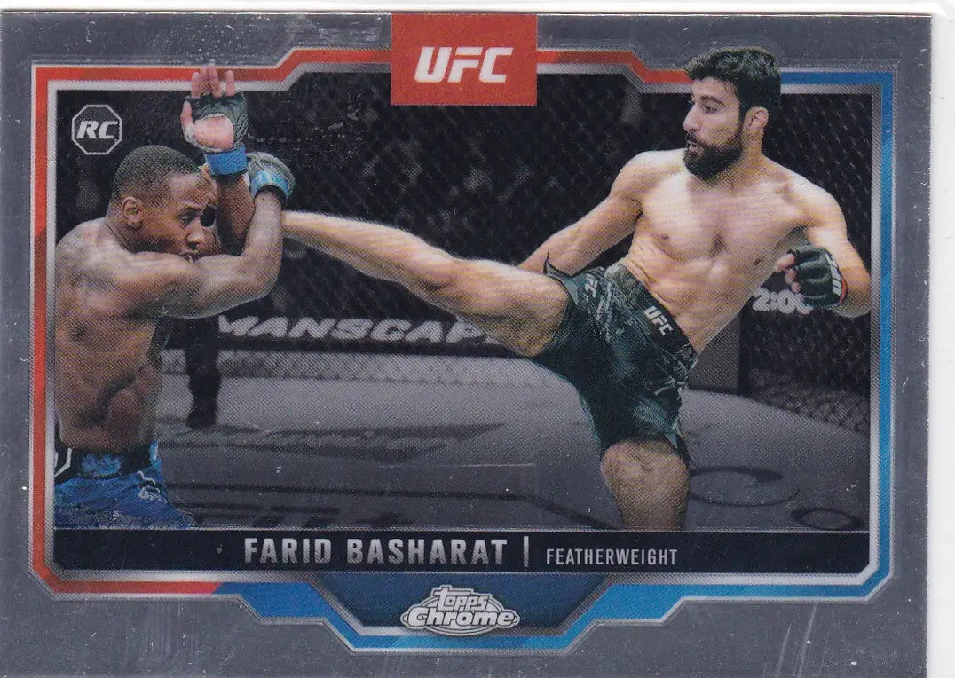 2025 Topps Chrome UFC #132 Farid Basharat RC - UFC/MMA Card Single