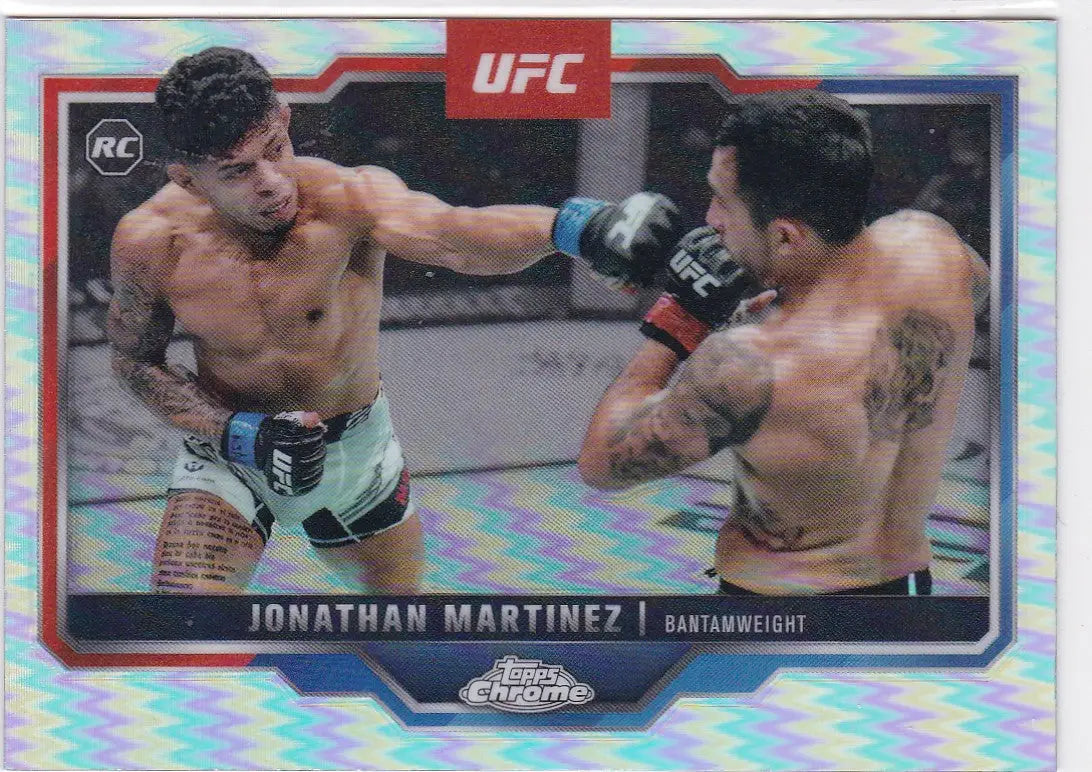 2025 Topps Chrome UFC #80 Jonathan Martinez RC - UFC/MMA Card Single