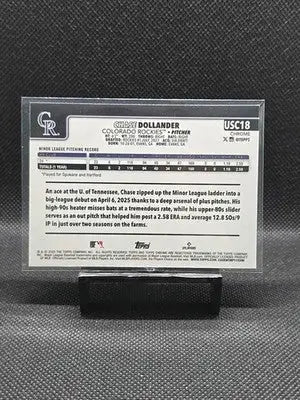 2025 Topps Chrome Update Chase Dollander X-Fractor #USC18 Colorado Rockies RC - Baseball Card Single