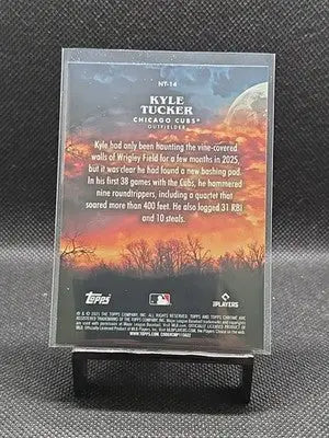 2025 Topps Chrome Update Kyle Tucker #NT-14 Night Terrors - Cubs - Baseball Card Single