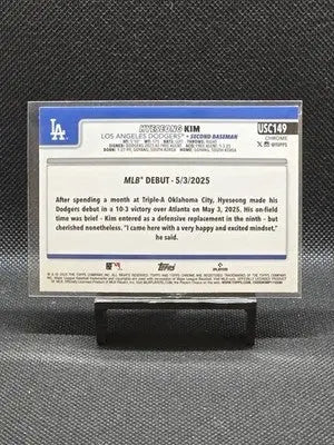 2025 Topps Chrome Update Series - Hyeseong Kim #USC149 (RC) - Baseball Card Single