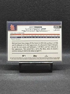 2025 Topps Chrome Update Series - Matt Svanson #USC5 X-Fractor (RC) - Baseball Card Single