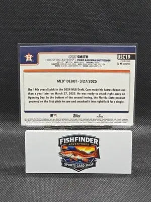 2025 Topps Chrome Update Series - Rookie Debut Cam Smith #USC19 X-Fractor (RC) - Baseball Card Single
