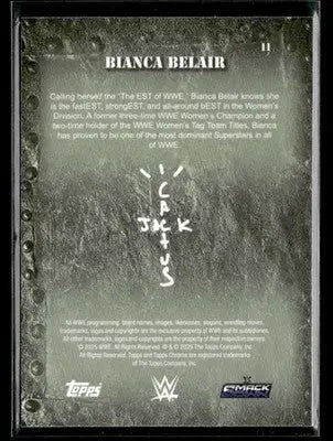 2025 Topps Chrome WWE x Cactus Jack #11 Bianca Belair - Other