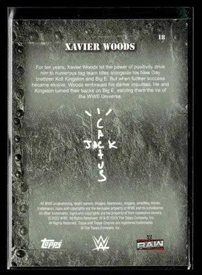 2025 Topps Chrome WWE x Cactus Jack #18 Xavier Woods