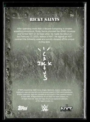 2025 Topps Chrome WWE x Cactus Jack #24 Ricky Saints - Other