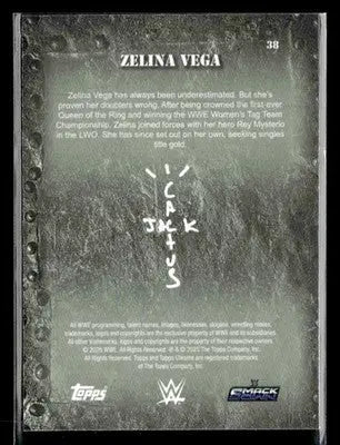 2025 Topps Chrome WWE x Cactus Jack #38 Zelina Vega - Other