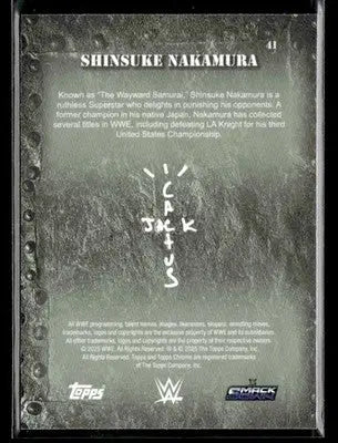 2025 Topps Chrome WWE x Cactus Jack #41 Shinsuke Nakamura - Other