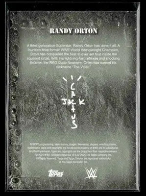 2025 Topps Chrome WWE x Cactus Jack #7 Randy Orton - Other