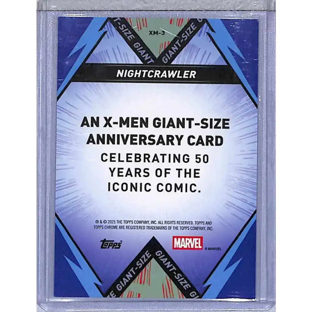 2025 Topps Chrome X-MEN Giant Size #XM-3 Nightcrawler NM-MT - Marvel Card Single