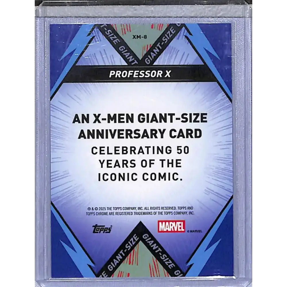 2025 Topps Chrome X-MEN Giant Size #XM-8 Professor X NM-MT - Marvel Card Single