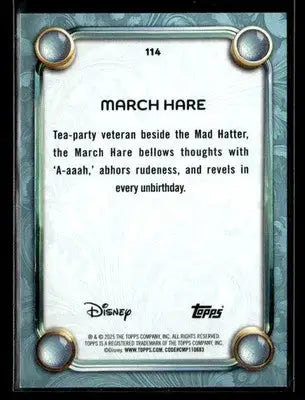 2025 Topps Disney Wonder #114 March Hare Tier 2 - Non-Sports Card Single
