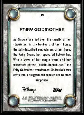 2025 Topps Disney Wonder #15 Fairy Godmother - Non-Sports Card Single