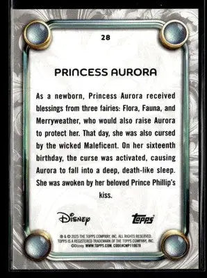 2025 Topps Disney Wonder #28 Princess Aurora - Non-Sports Card Single