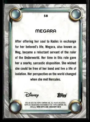 2025 Topps Disney Wonder #58 Megara - Non-Sports Card Single