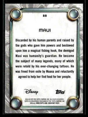 2025 Topps Disney Wonder #88 Maui - Non-Sports Card Single