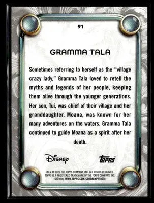 2025 Topps Disney Wonder #91 Gramma Tala - Non-Sports Card Single