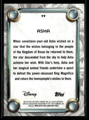 2025 Topps Disney Wonder #99 Asha - Non-Sports Card Single