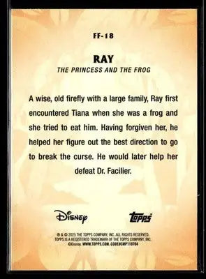 2025 Topps Disney Wonder #FF-18 Ray Furry Friends Foil - Non-Sports Card Single