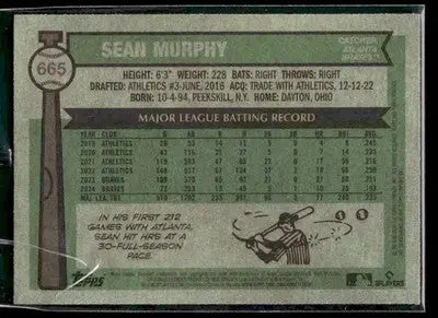 2025 Topps Heritage Sean Murphy #665 Atlanta Braves