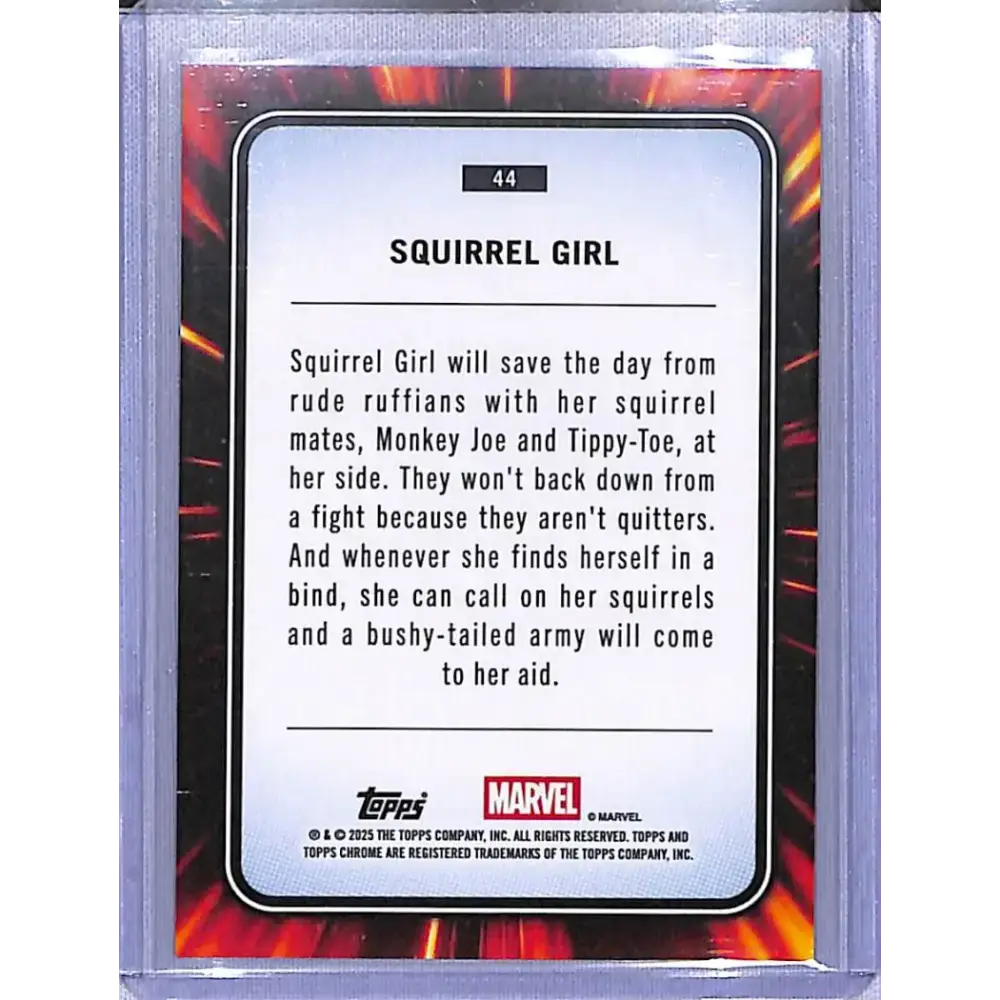 2025 Topps Marvel Chrome #44 Squirrel Girl NM-MT - Marvel Card Single