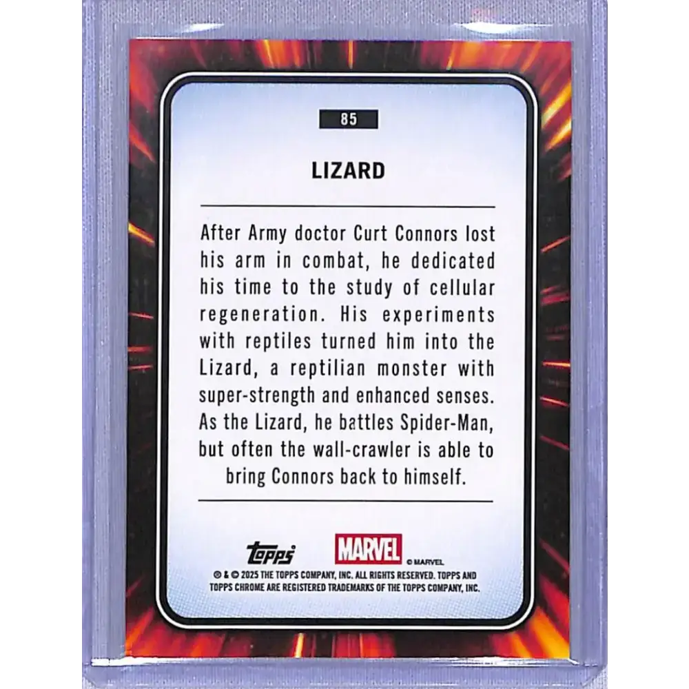 2025 Topps Marvel Chrome #85 Lizard NM-MT - Marvel Card Single