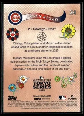2025 Topps MLB World Tour Tokyo Series Takashi Murakami #24 Javier Assad - Baseball Card Single