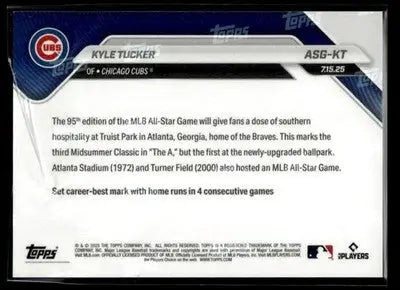 2025 Topps Now MLB All-Star Game #ASG-KT Kyle Tucker