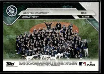 2025 Topps Now Seattle Mariners ALDS #854 Seattle Mariners