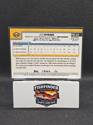 2025 Topps Pro Debut - Chrome Joe Vetrano #PDC-63 Refractor /199 (RC) - Baseball Card Single