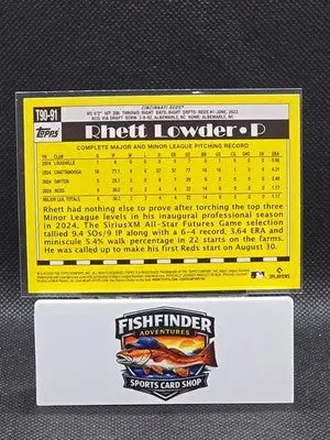 2025 Topps Series 1 - 1990 Topps Baseball Rhett Lowder #T90-91 (RC) - Baseball Card Single
