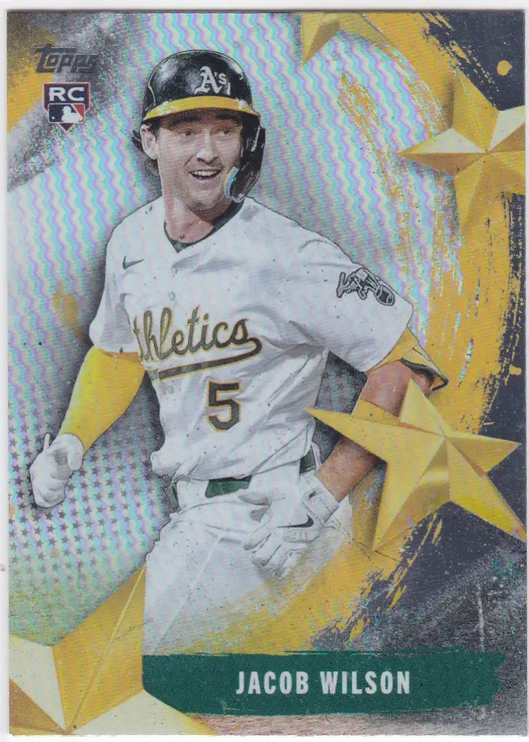 2023 Topps Chrome Stars of MLB Jacob Wilson RC Athletics card for Topps Stars collection