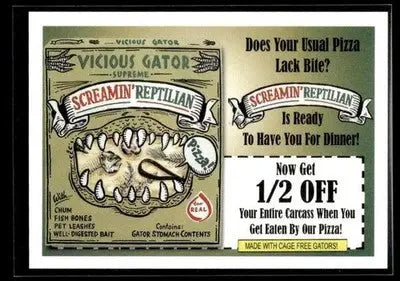 2025 Topps Wacky Packages All New Series Screamin’ Reptilian #29 Coupon Back - Non-Sports Card Single