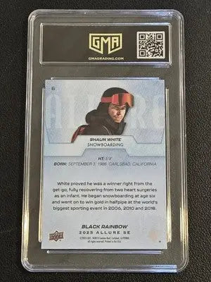 2025 Upper Deck Allure SE #6 Shaun White Black Rainbow GMA 10 - Other