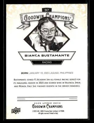 2025 Upper Deck Goodwin Champions #97 Bianca Bustamante - Other