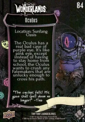 2025 Upper Deck Tiny Tina’s Wonderlands Oculus #84 - Other