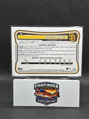 2026 Bowman Baseball-Jackson Merrill #50 Fuchsia /299 Padres - Baseball Card Single