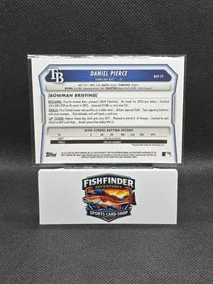 2026 Bowman Chrome Baseball Daniel Pierce Mojo Refractor #BCP-77 Rays - Baseball Card Single
