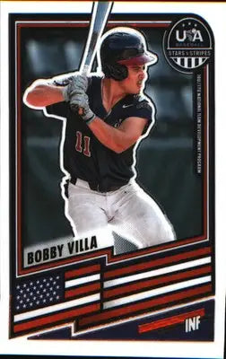 2026 Panini Stars & Stripes Prizm USA Baseball #49 Bobby Villa - Baseball Card Single