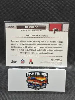 2026 Topps Flagship Football #298 Atlanta Falcons ’Atl Birds Fly’ Gold /2026 - Football Card Single