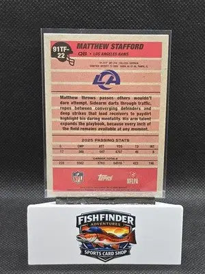 2026 Topps Flagship Matthew Stafford 1991 Design Crackle Foil #91TF-22 Rams - Football Card Single