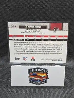 2026 Topps Flagship Zachariah Branch#397 RC Rainbow Foil Atlanta Falcons - Football Card Single