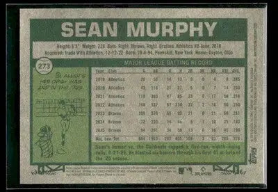 2026 Topps Heritage Sean Murphy #273 Chrome Atlanta Braves - Baseball Card Single