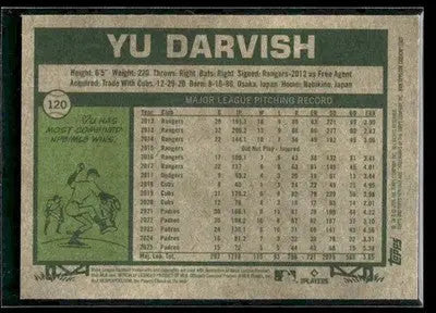 2026 Topps Heritage Yu Darvish #120 Chrome San Diego Padres - Baseball Card Single