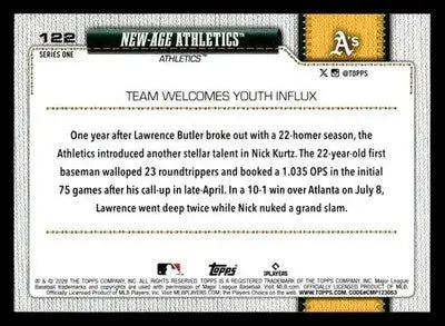 2026 Topps New-Age Athletics #122 Athletics - Baseball Card Single