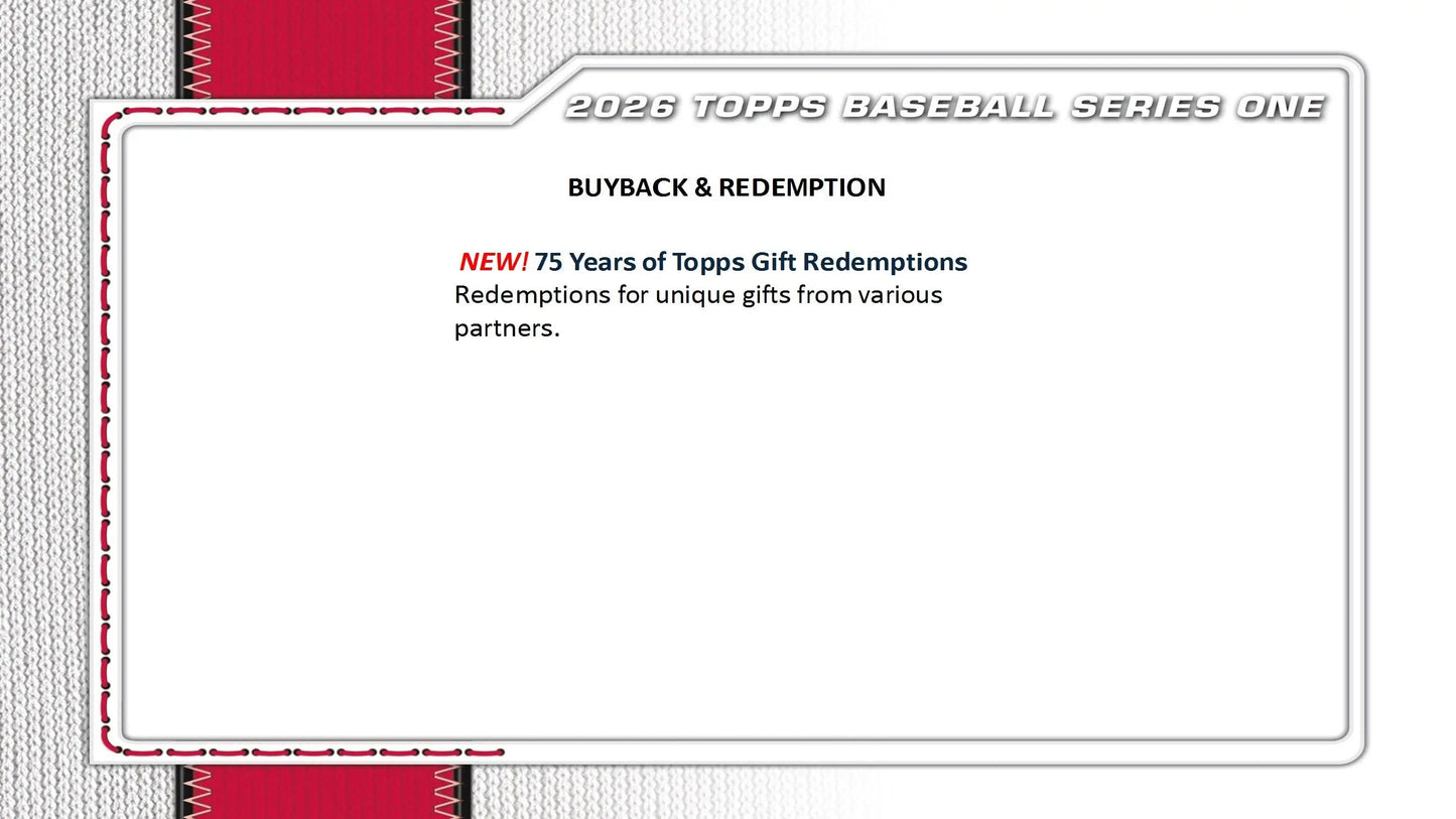 2026 Topps Series 1 Baseball Value Pack - Baseball Card Box