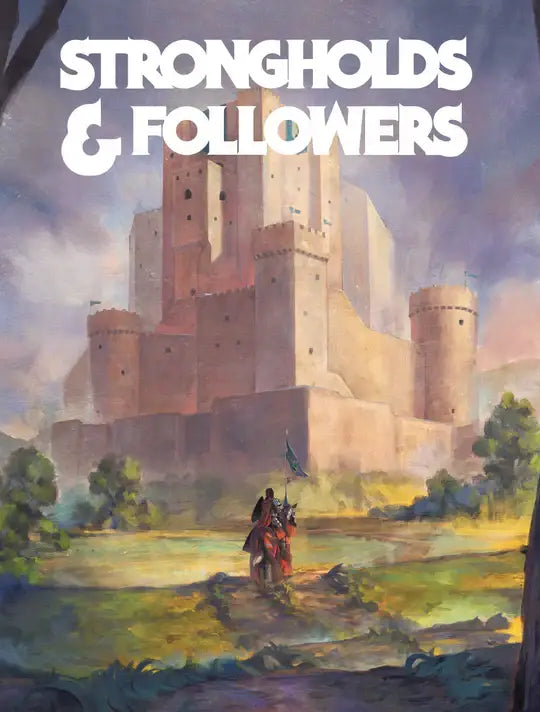Fantasy castle book cover for 5th Edition Roleplaying Strongholds and Followers