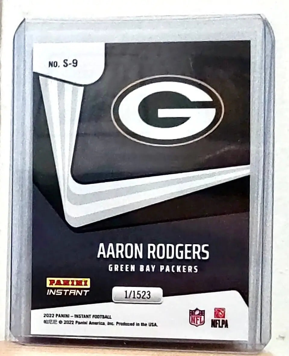 Aaron Rodgers 2022 Panini NFL Instant Supernova #9 Football Card 1/1523 - Football Card Single