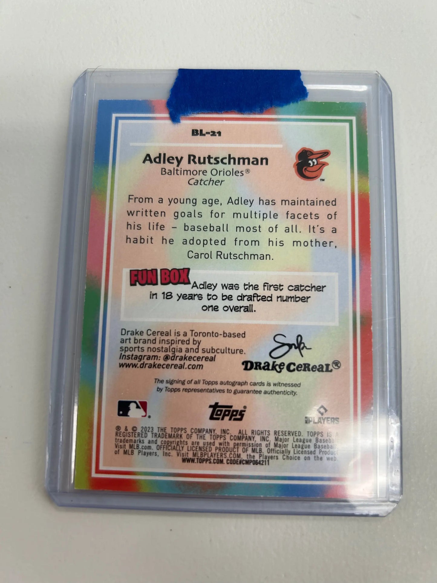 Adley Rutschman 2023 Topps Big LEague Autograph #19/25 - Baseball Card Single