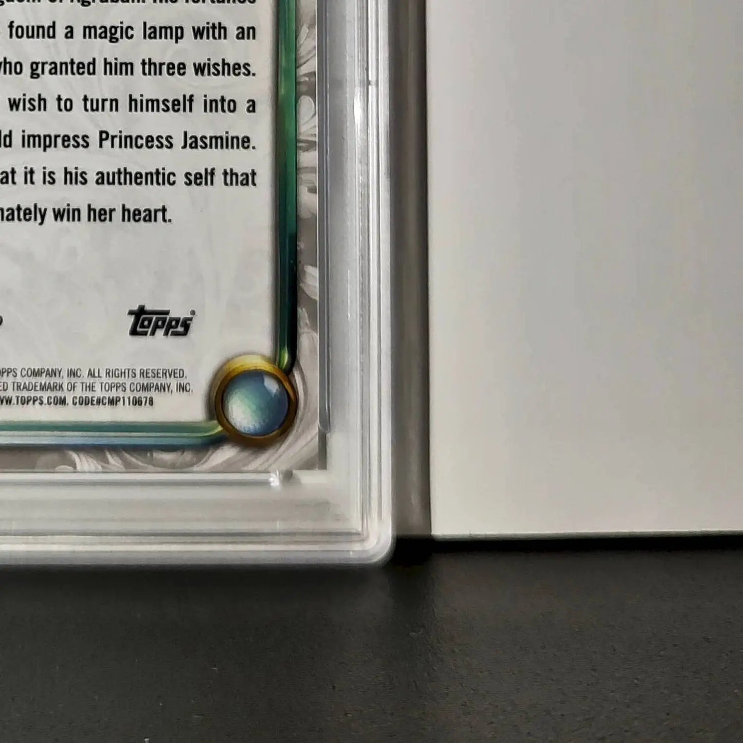 Aladdin 2025 Topps Disney Wonder #49 Winter Variant Card Aladdin PSA 8 - Non-Sports Card Single